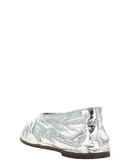 Marsèll White Coltellaccio Ballet Flats