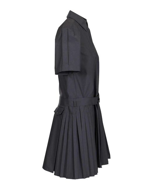 Loewe Black Pleated Dress