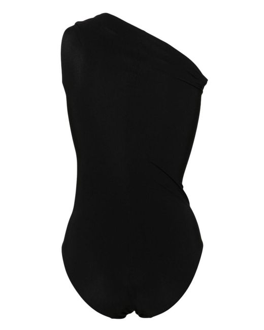 Rick Owens Black One-shoulder Swimsuit