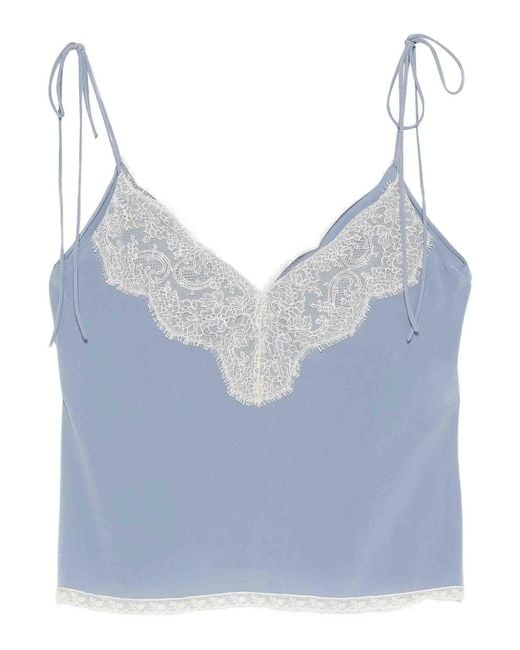 Valentino Garavani Blue Silk Top