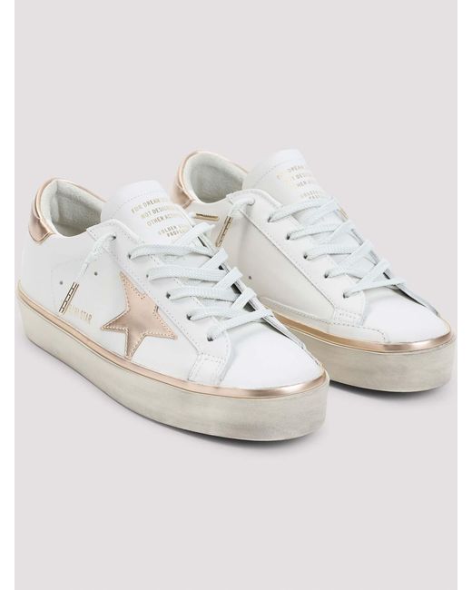 Golden Goose Deluxe Brand White Hi Star Sneakers