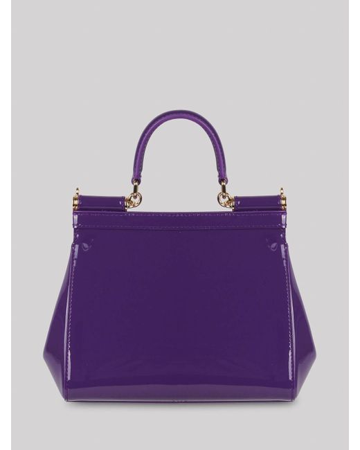 Dolce & Gabbana Purple Medium Sicily Handbag