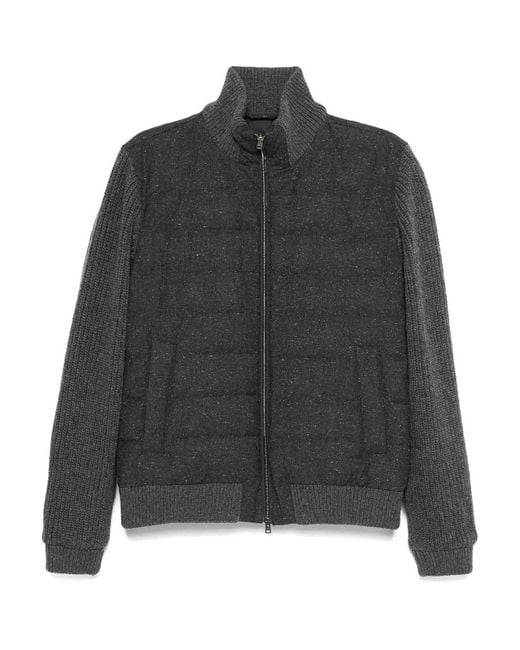Herno Gray Piumino Bomber for men