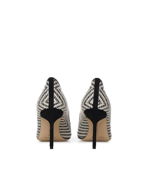 Manolo Blahnik Metallic Bb Pointed Toe Pumps