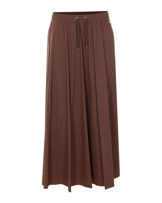 Herno Brown Long Skirt