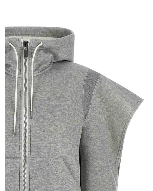 Sacai Gray 'Sponge' Hoodie