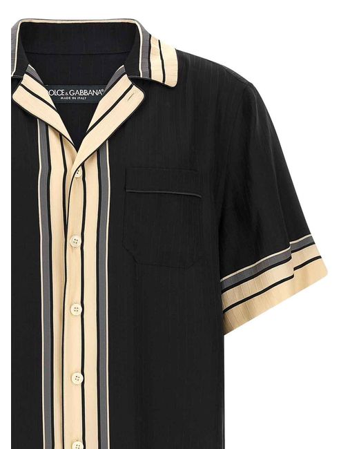 Dolce & Gabbana Black 'hawaii' Shirt for men