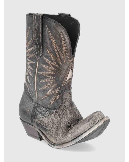Golden Goose Deluxe Brand Gray Cowboy Boots
