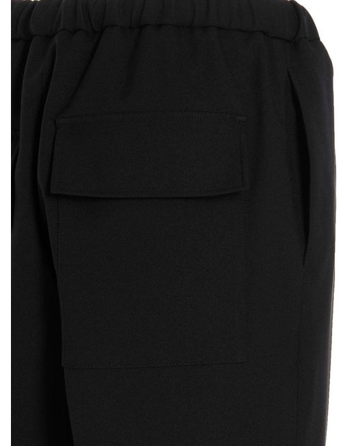Jil Sander Black Gabardine Trousers for men
