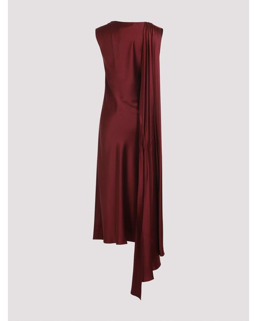 Max Mara Purple Edolo Midi Dress