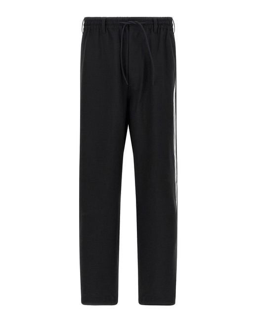 Y-3 Black 3-Stripes Joggers for men