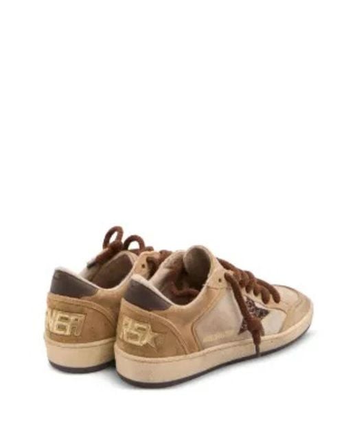 Golden Goose Deluxe Brand Brown Ball Suede Sneakers