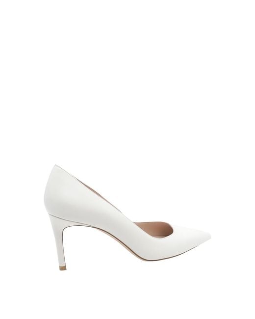 Stuart Weitzman White Stuart Power Pumps