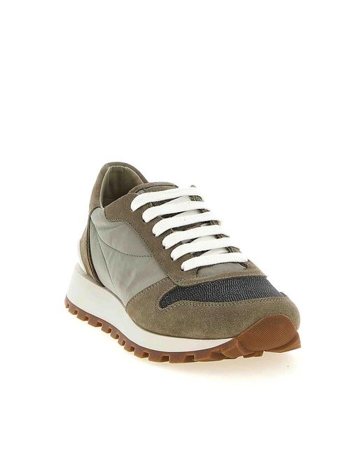 Brunello Cucinelli Green Active Sneakers