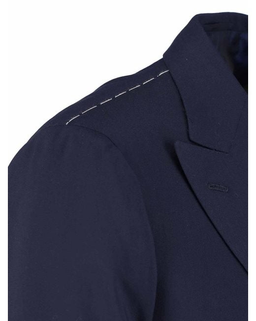 Cesare Attolini Blue Double-Breasted Suit for men