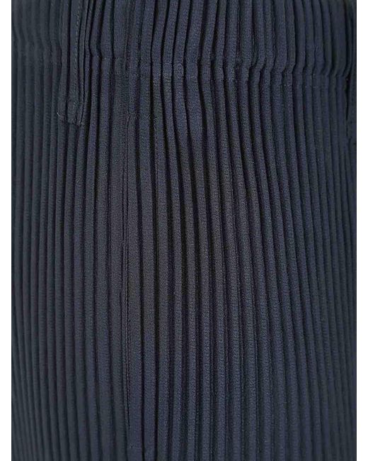 Homme Plissé Issey Miyake Blue Pleated Pants for men
