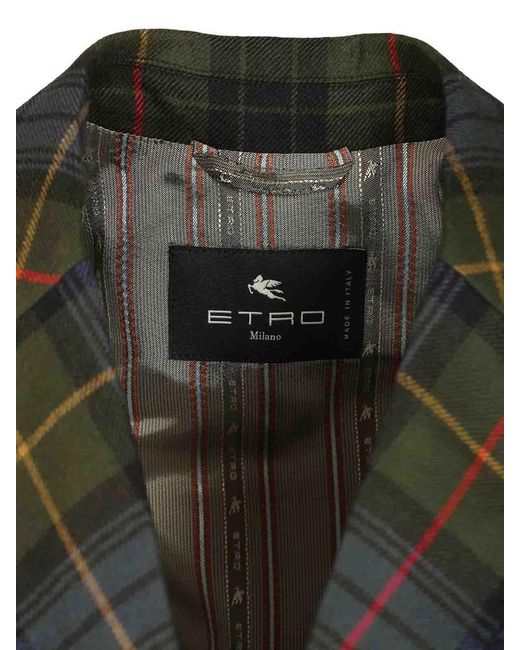 Etro Black Single-Breasted Blazer