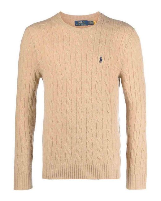 Polo Ralph Lauren Natural Crew Neck Jumper for men