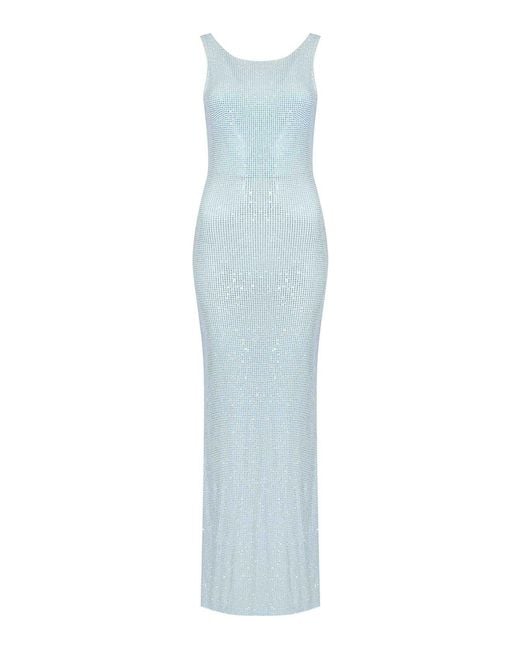 Twentyfourhaitch Blue Helios Long Dress