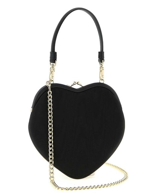 Vivienne Westwood Black Belle Heart Frame Purse Handbag