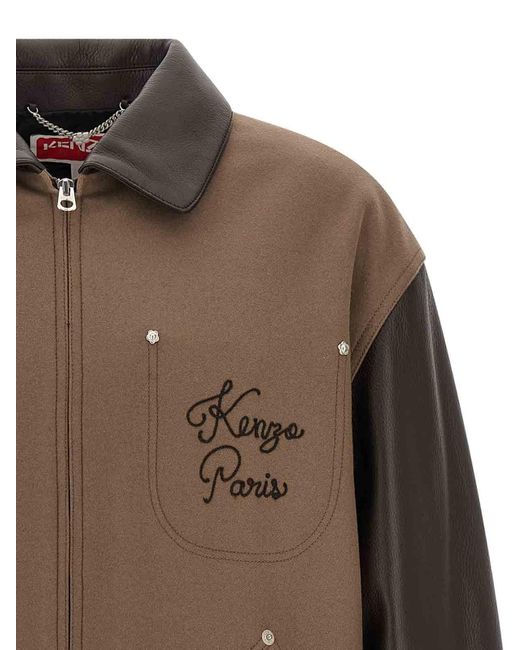 KENZO Brown Jacket for men