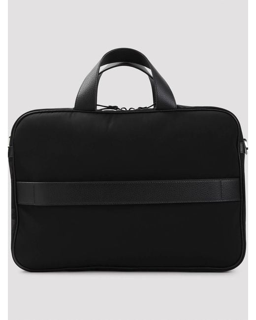 Giorgio Armani Black Briefcase Bag for men