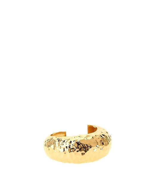 Self-Portrait Metallic Hammered Cuff Bracelet