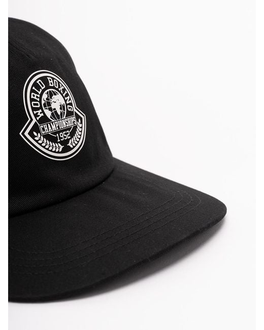 Moncler Black Baseball Cap for men