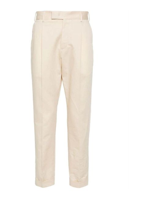 PT Torino Natural Cotton And Linen Trousers for men
