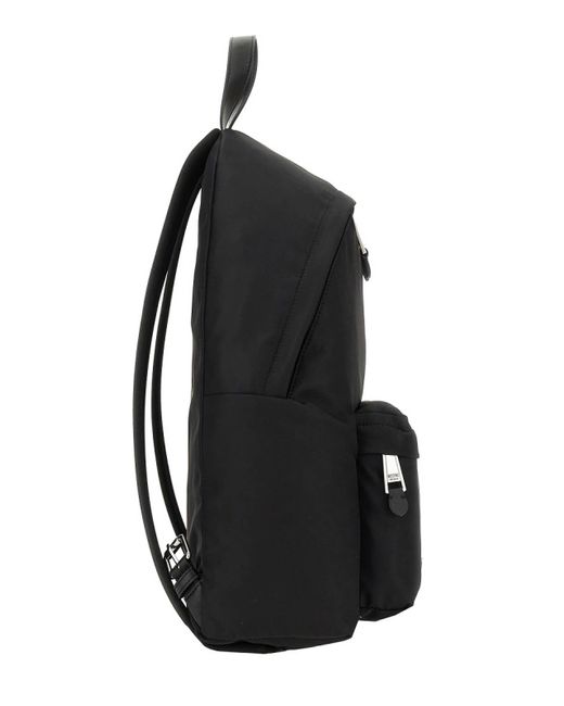 Moschino Black Backpack With Logo