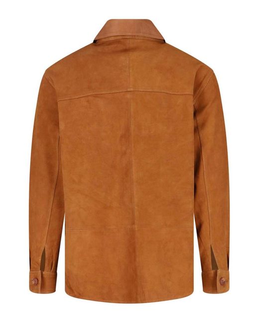 sunflower Brown Suede Shirt for men