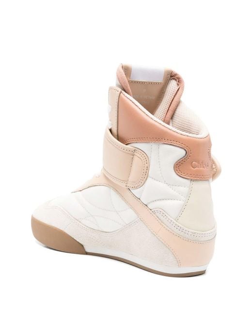Chloé Natural Kick Leather Sneakers