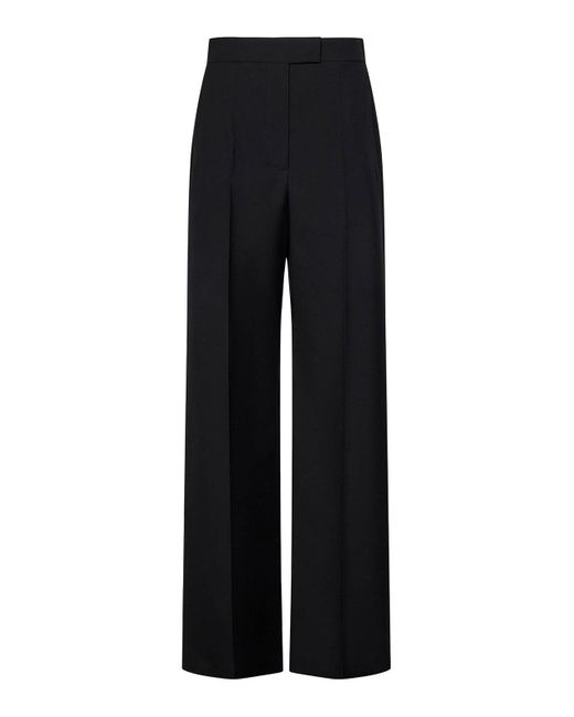 Alexander McQueen Black Japanese Wool Gabardine Trousers