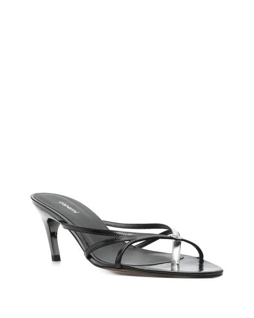Coperni White Low Strap Sandals