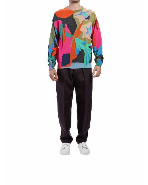 Paul Smith White River Collage Sweater for men