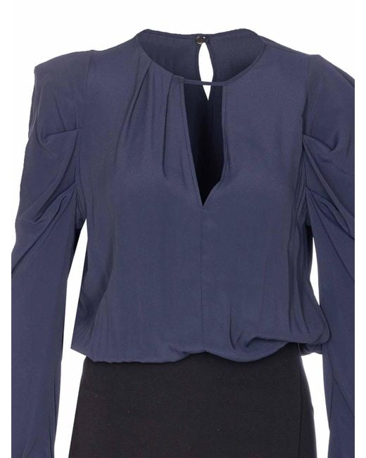 Pinko Blue Omelette Dress
