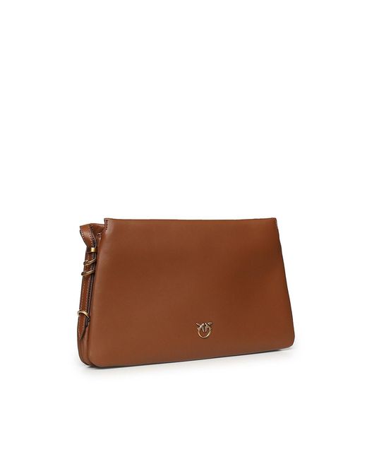 Pinko Brown One Two Three Bag Shoulder Bag