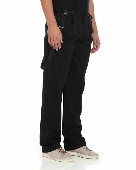 Moschino Black Pants With Pleats for men
