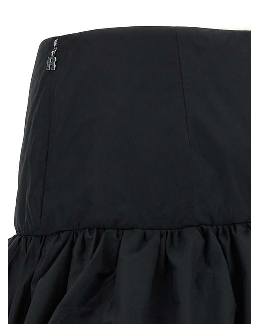 ROTATE BIRGER CHRISTENSEN Black Mini Balloon Skirt