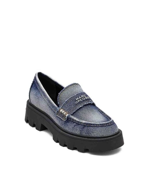 Marc Jacobs Gray The Frankie Loafers