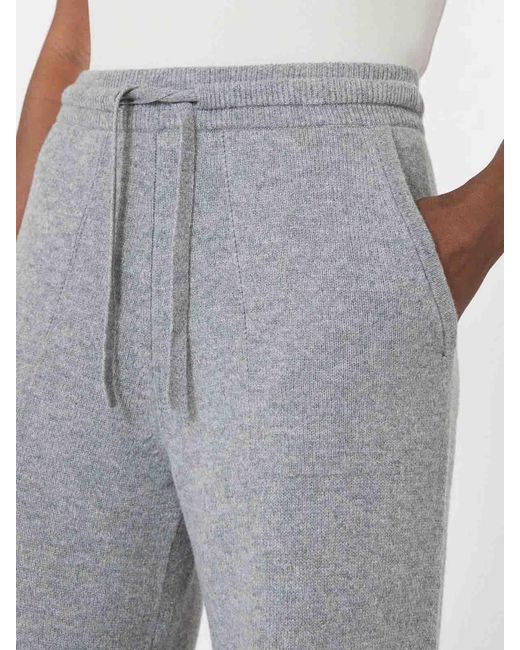 Max Mara Gray Smmpietra Drawstring Pants