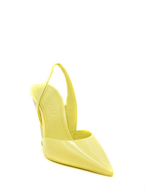 3Juin Yellow Leather Sandals
