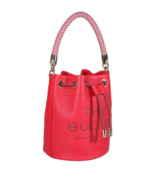 Marc Jacobs Logoed Bucket Bag in Red Lyst