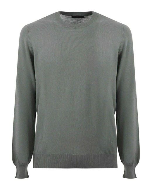 Fay Gray Cotton Yarn Sweater for men