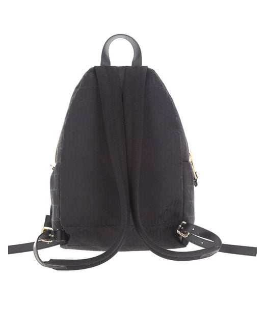 Moschino Blue Logo Backpack for men