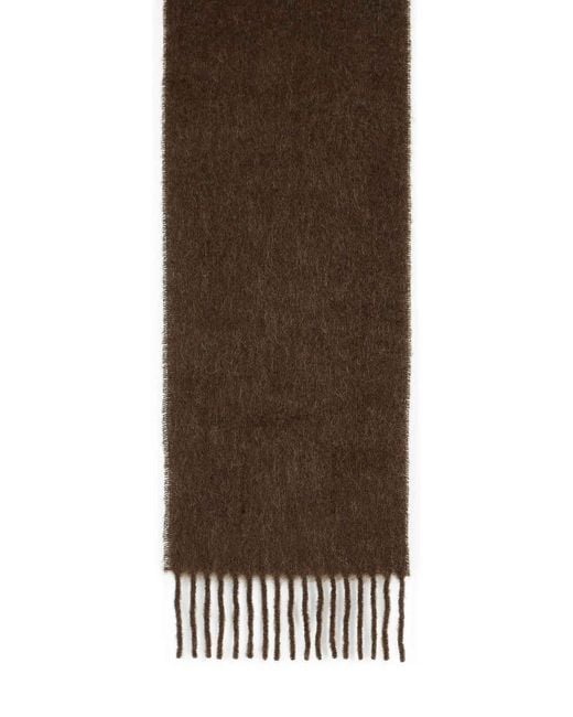 Marni Brown Alpaca Blend Scarf