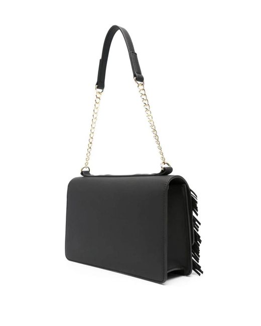 Love Moschino Black New Shiny Quitled Shoulder Bag