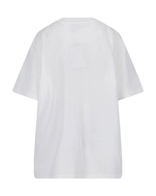The Attico White Oversized Cotton T-Shirt