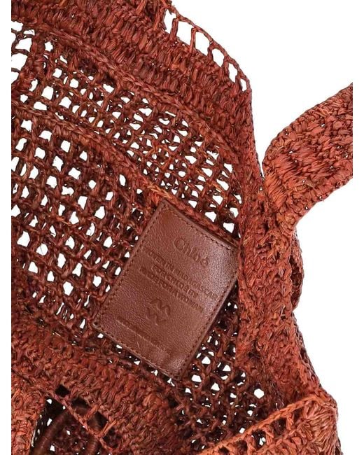 Borsa Tote di Chloé in Red
