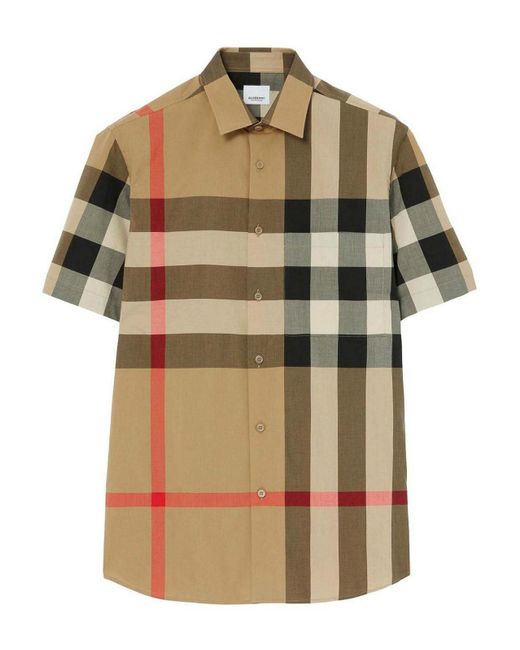 Camicia di Burberry in Green da Uomo